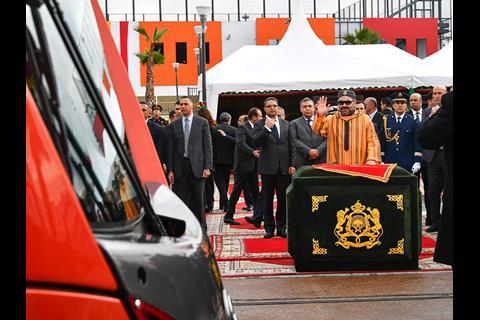 King Mohammed VI officially opens Casablanca’s second tram line.